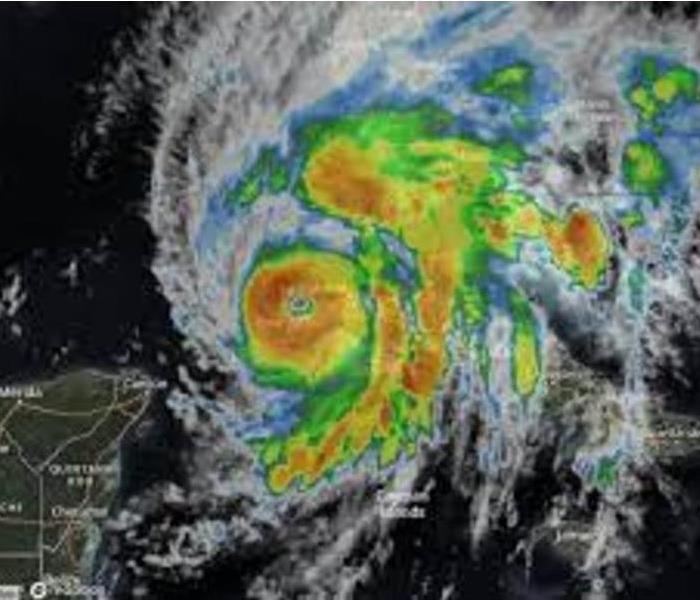 radar picture of a hurricane
